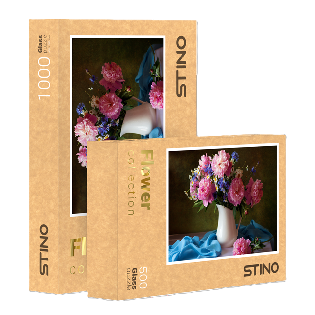 پازل شیشه‌ای گل STINO 500pcs 16101